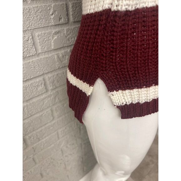 Love by Chesley Stripe Chunky Hi-Low Sweater Size S - Picture 6 of 9